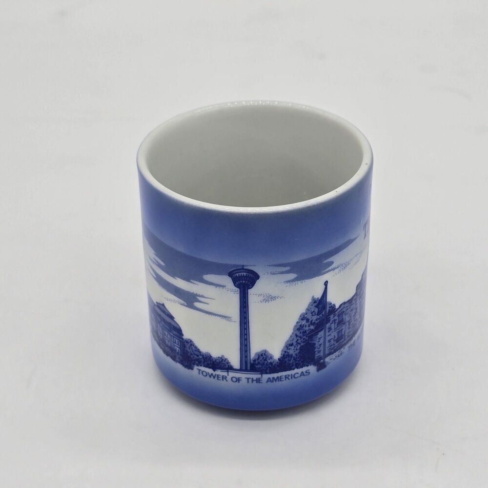 Vintage Texas Souvenir Coffee Mug The Alamo, Capitol Building, Tower of Americas - Picture 2 of 5